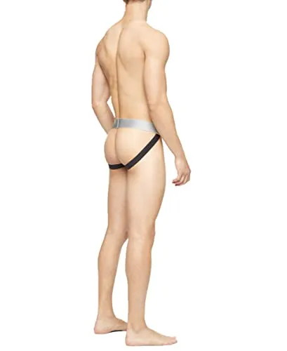 Calvin Klein Men's Sustainable Steel 3-Pack Jock Strap, 3 Black, M