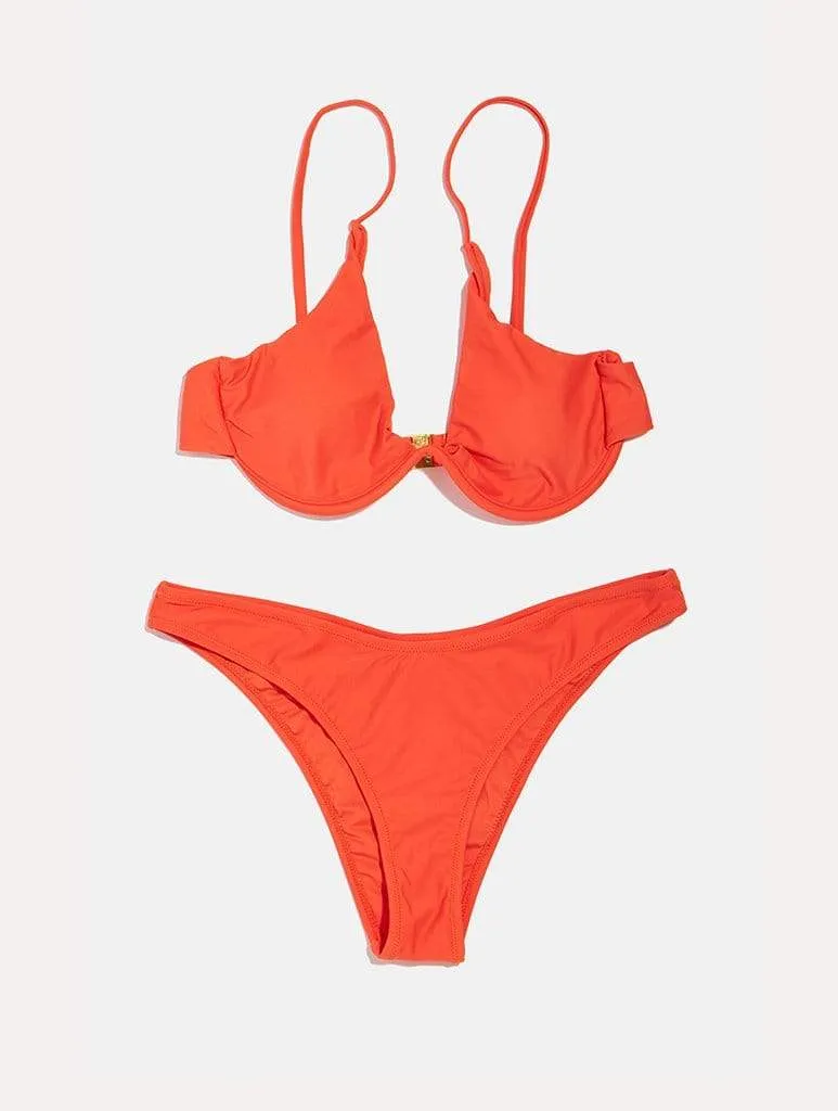 Caribbean Coral Bikini Top