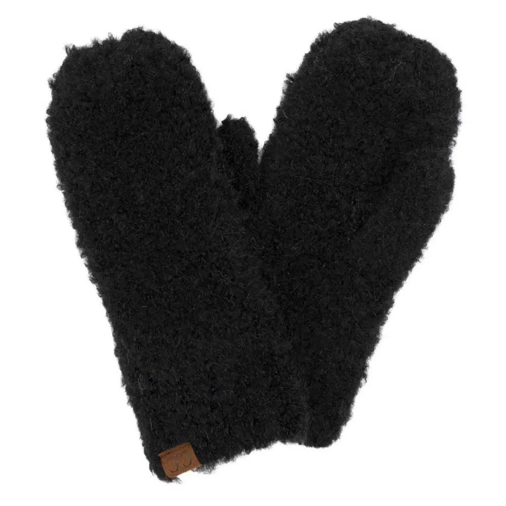 C.C Mixed Color Boucle Mittens