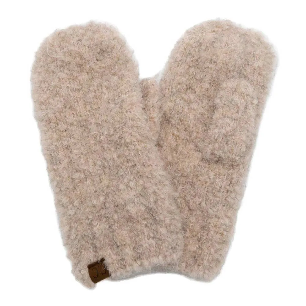 C.C Mixed Color Boucle Mittens