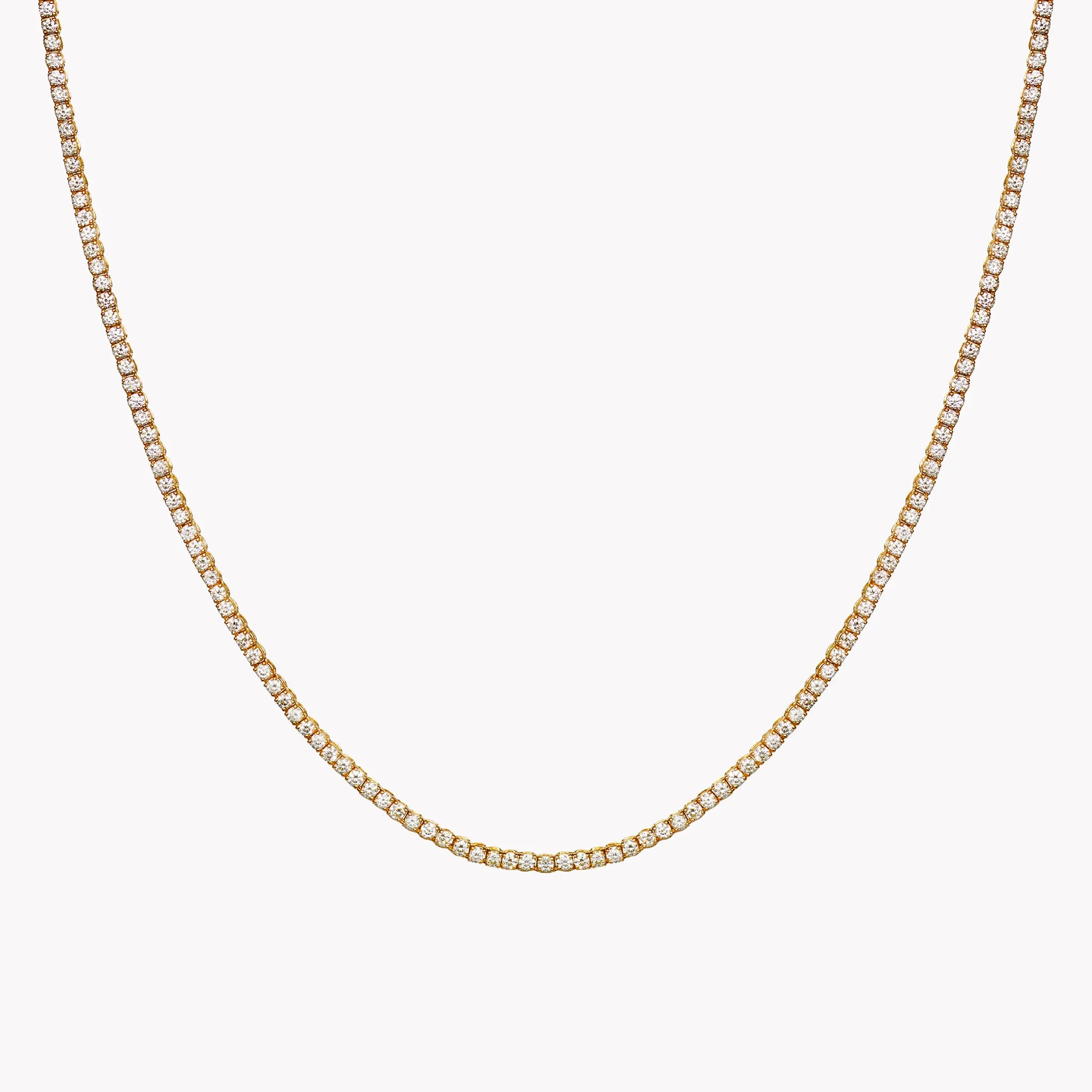 Classic Diamond Tennis Necklace