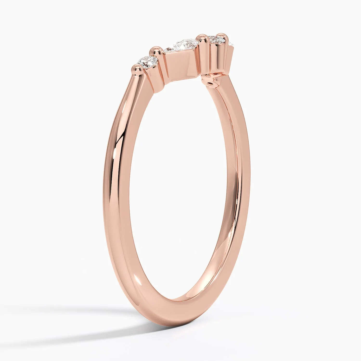 Cometa Contoured Wedding Band Ring - LR104