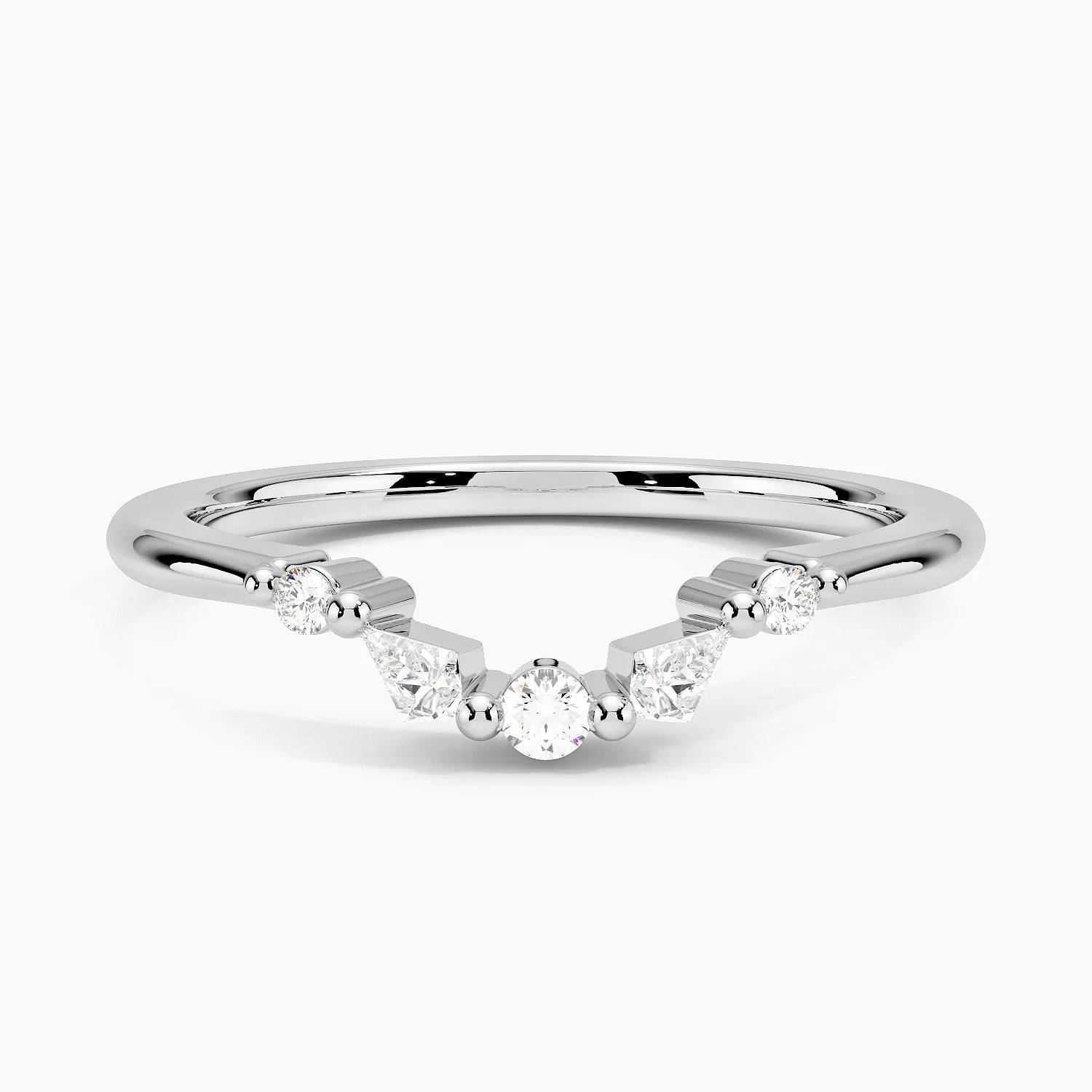 Cometa Contoured Wedding Band Ring - LR104