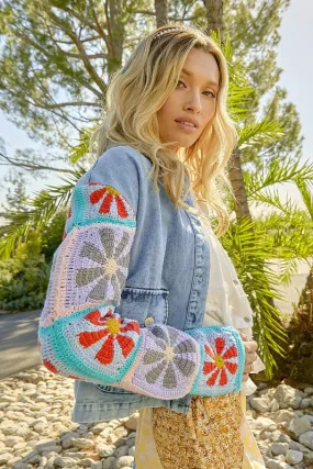 Crochet Sleeve Jacket