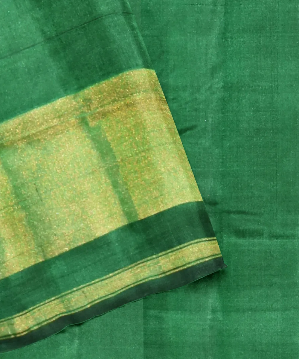 Dark green purpel handloom patola silk saree