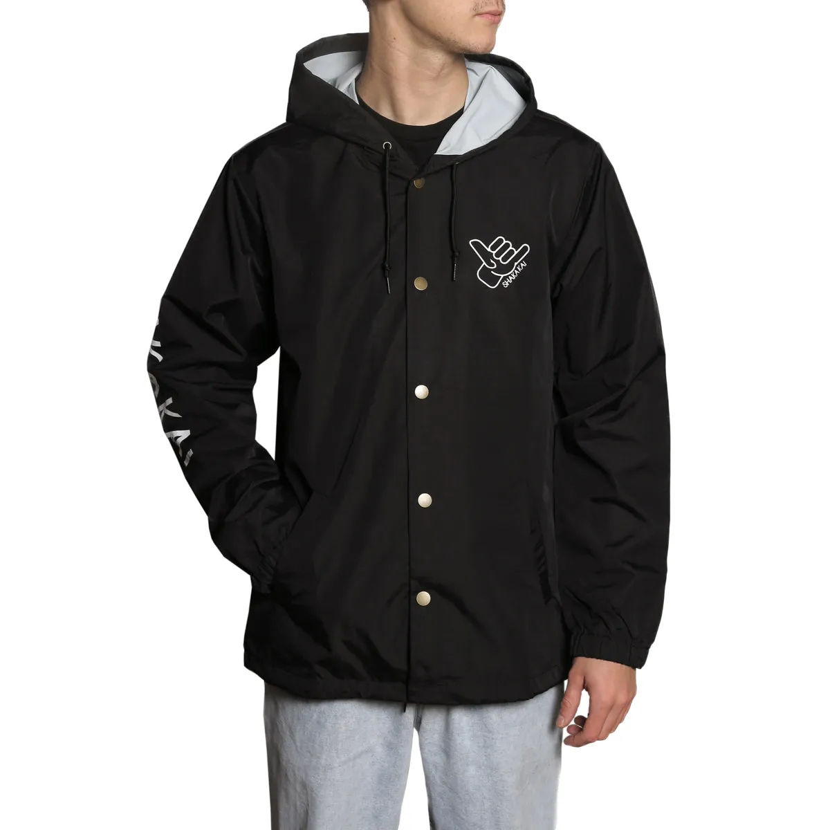 Davey Jones Hooded Button Down Rain Jacket