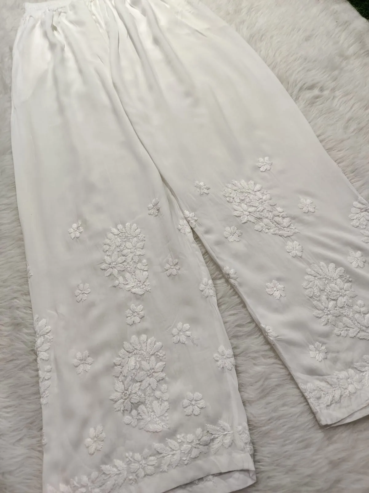 Dolly Premium Modal Chikankari Pallazo.