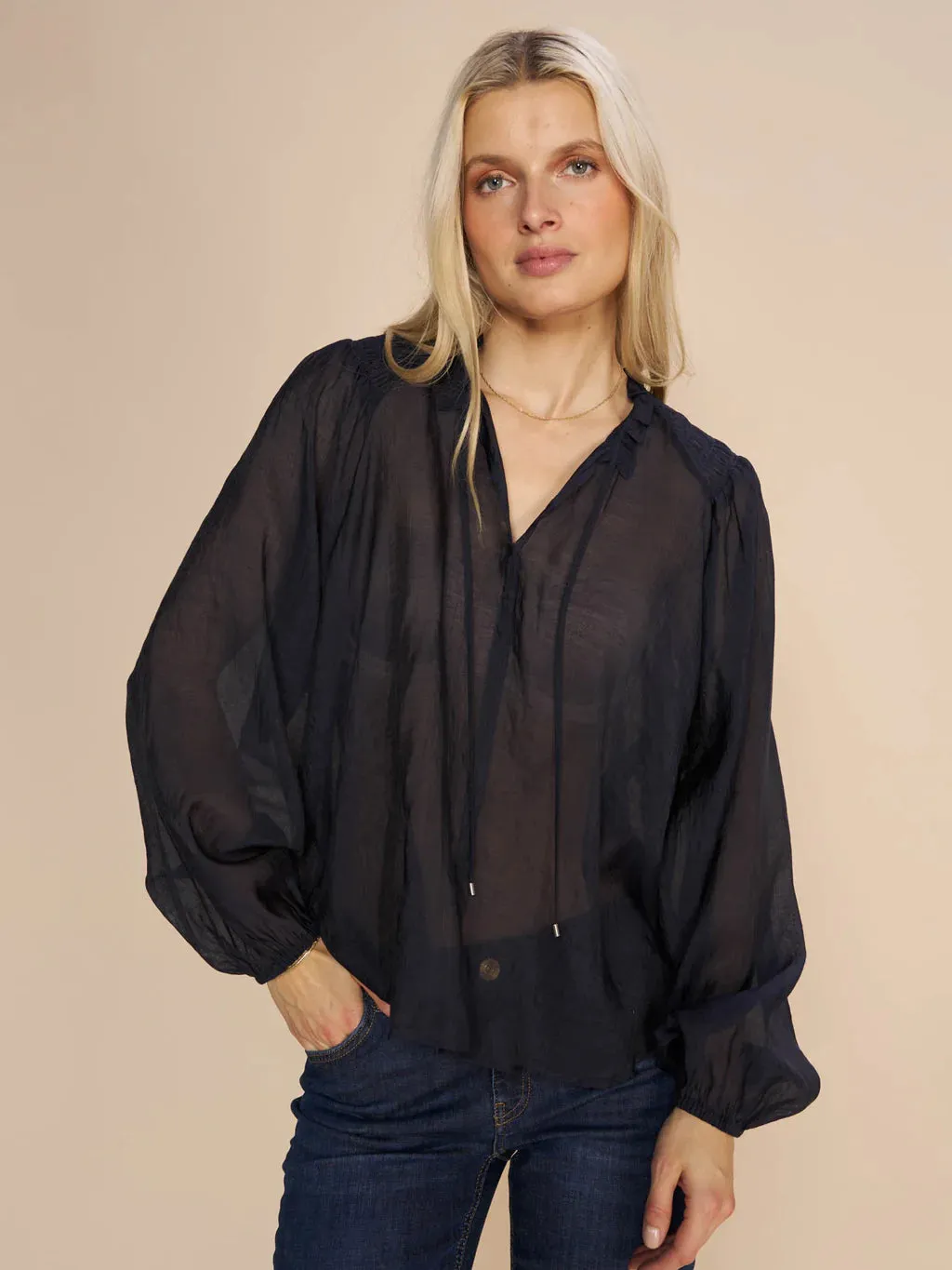 EISA BLOUSE (SALUTE NAVY) - MOS MOSH