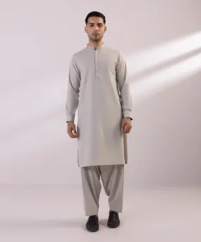 Embroidered Wash & Wear Suit