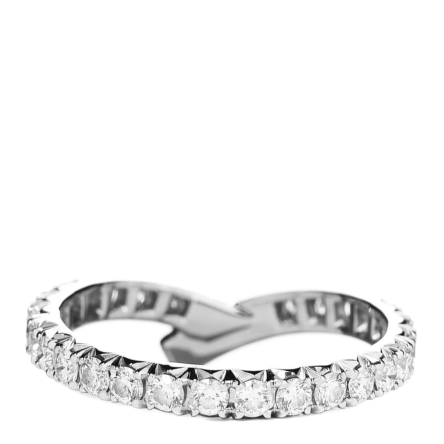 Eternity Ribbon Diamond Wedding Band Ring - WR007