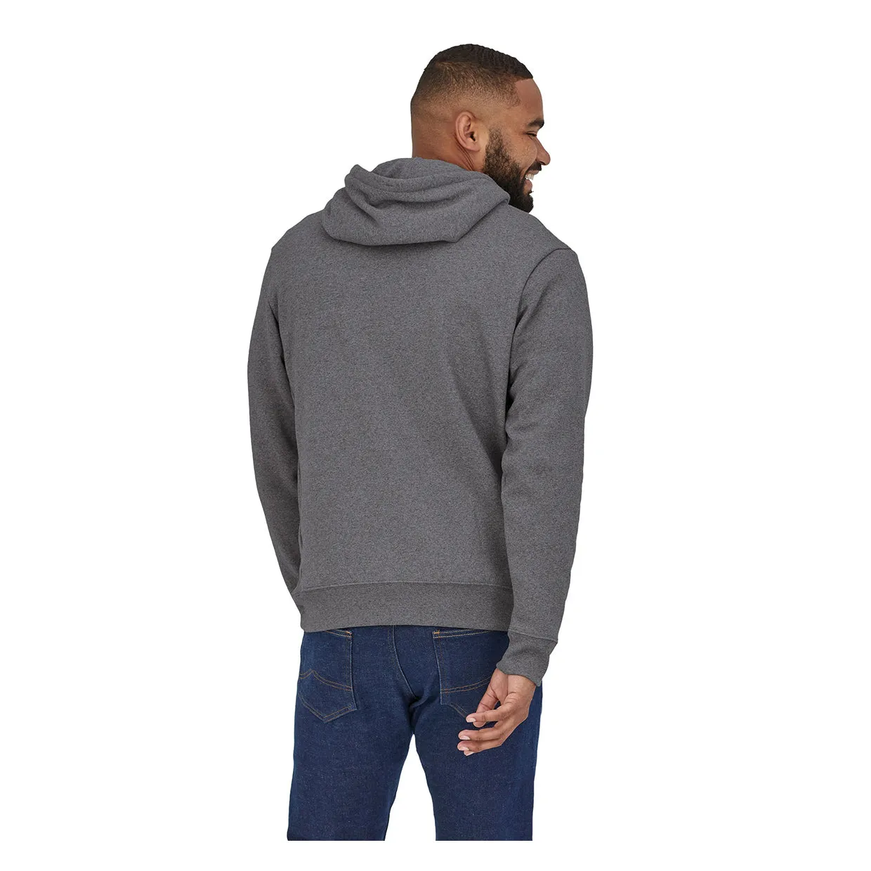 Felpa Patagonia Line Logo Ridge Stripe Uprisal Grigio