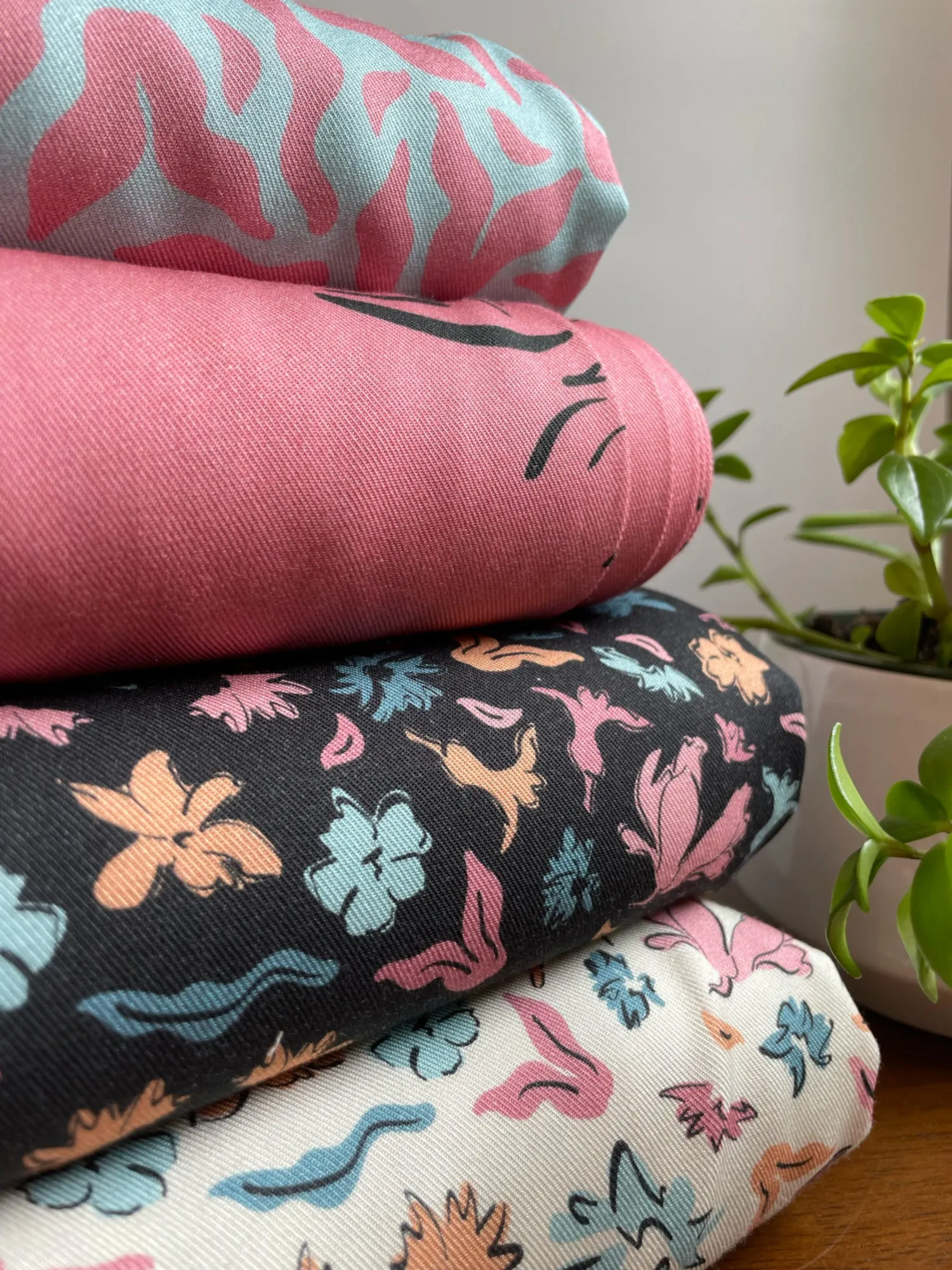 Floral Ecovero Rayon Fabric in Moments