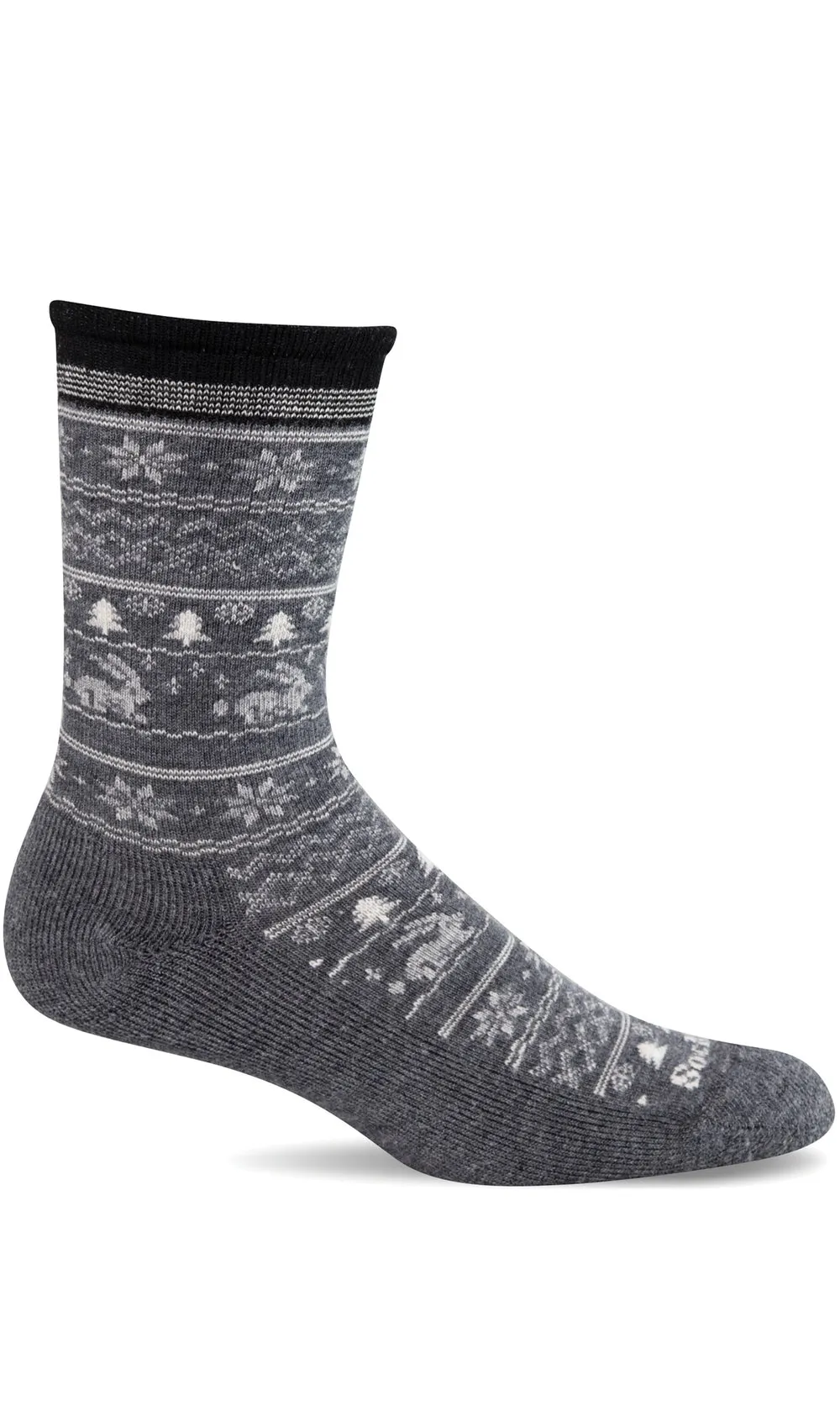 Folksy Fairisle - Charcoal Essential Comfort