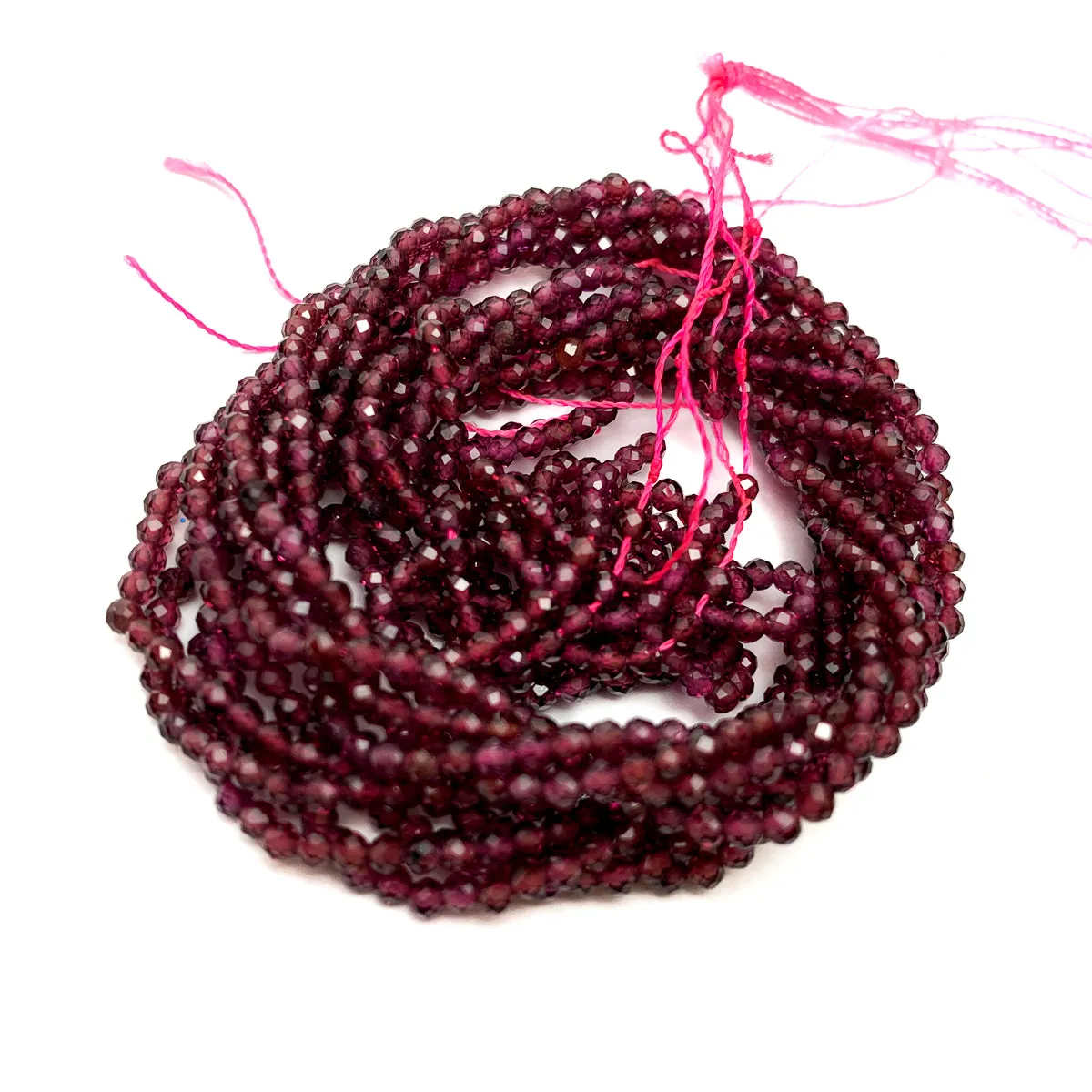 Garnet 2mm Faceted Rounds