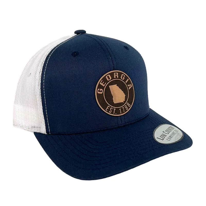 Georgia Circle Trucker in Navy