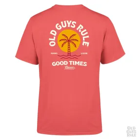 'Good Times' T-Shirt - Coral Silk