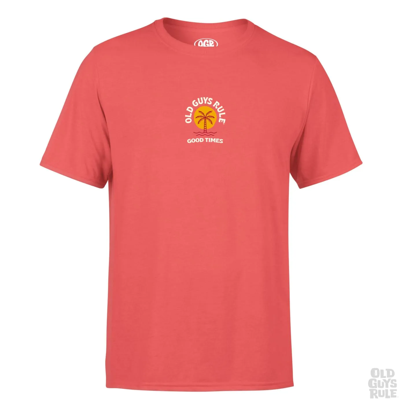 'Good Times' T-Shirt - Coral Silk