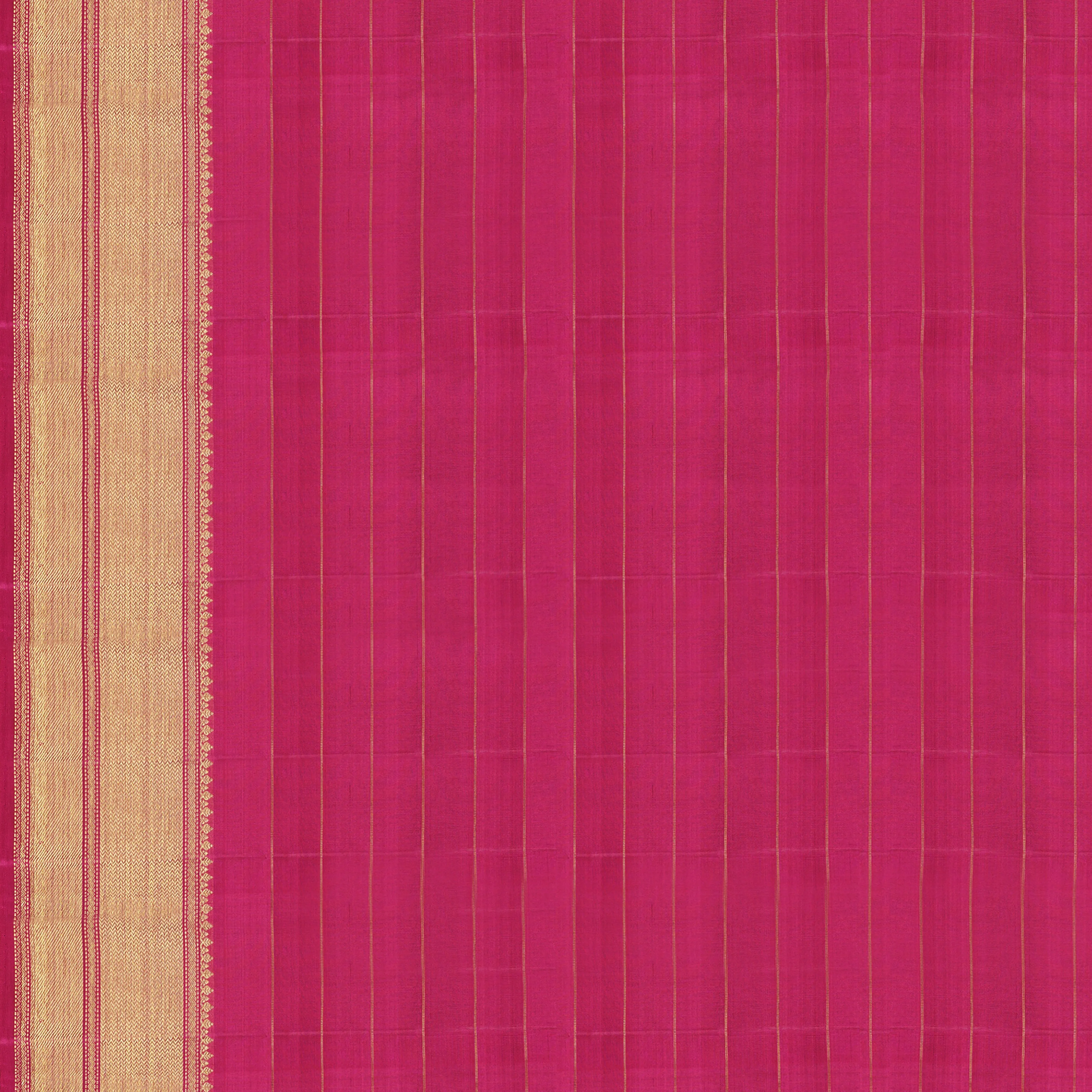 Handwoven Multi-colours with Pink Kanjivaram Silk Saree - 2129T010587DSC