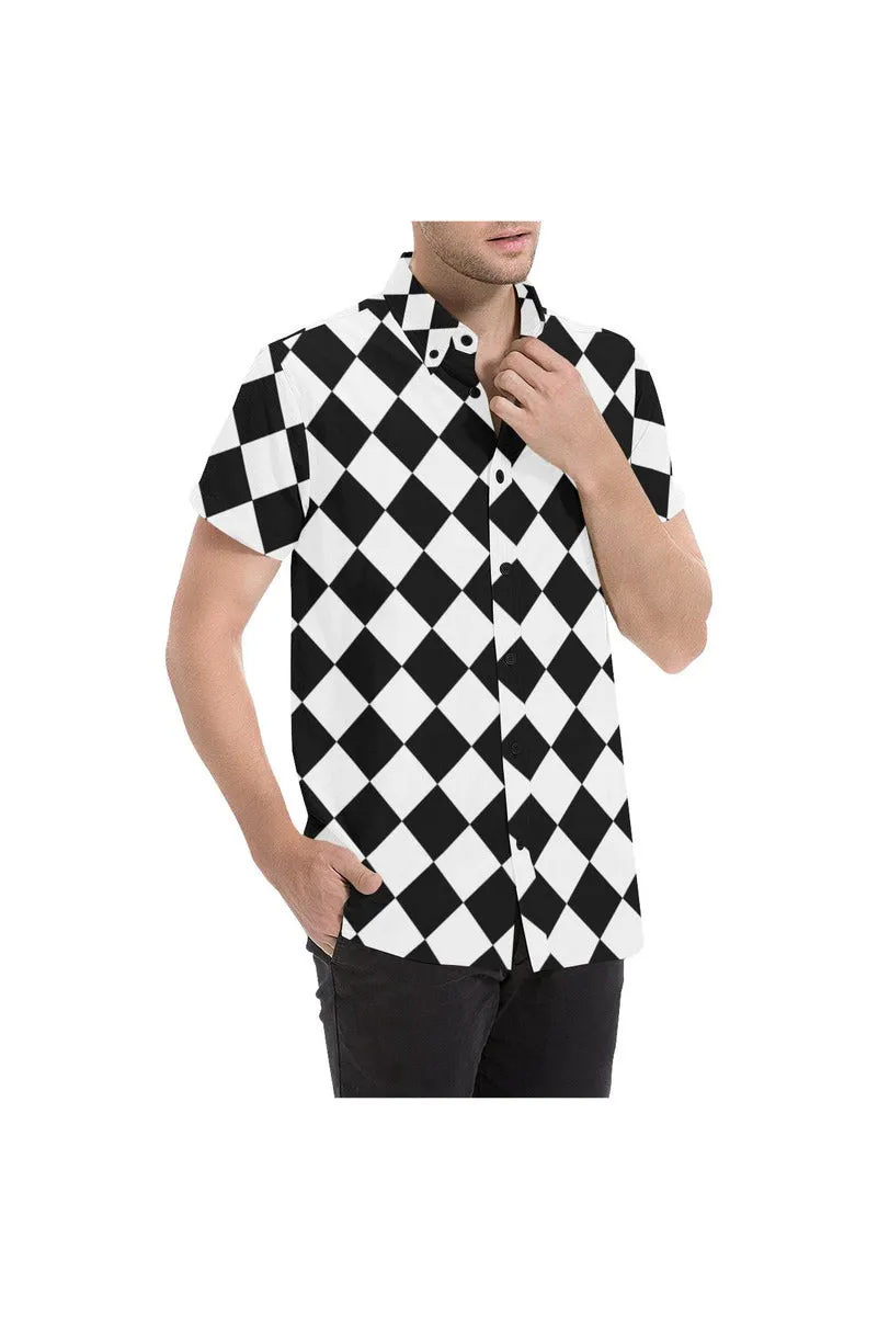 Harlequin Men's All Over Print Short Sleeve Shirt