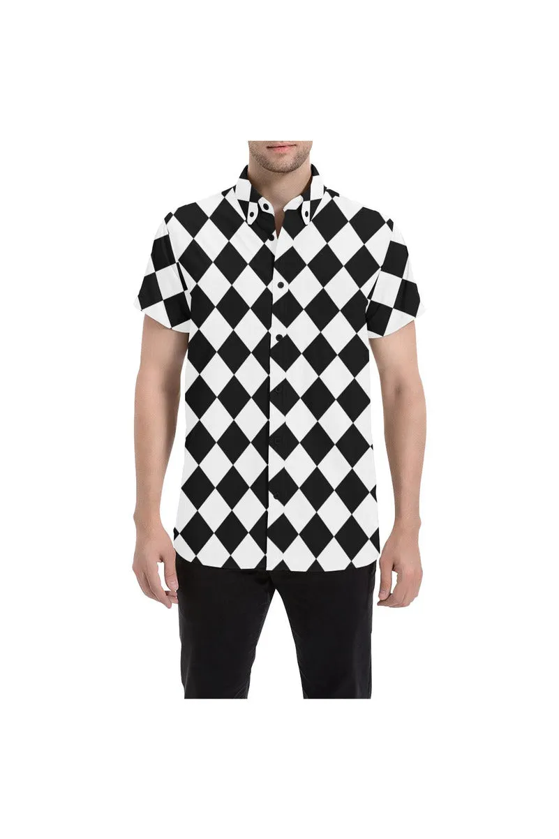 Harlequin Men's All Over Print Short Sleeve Shirt