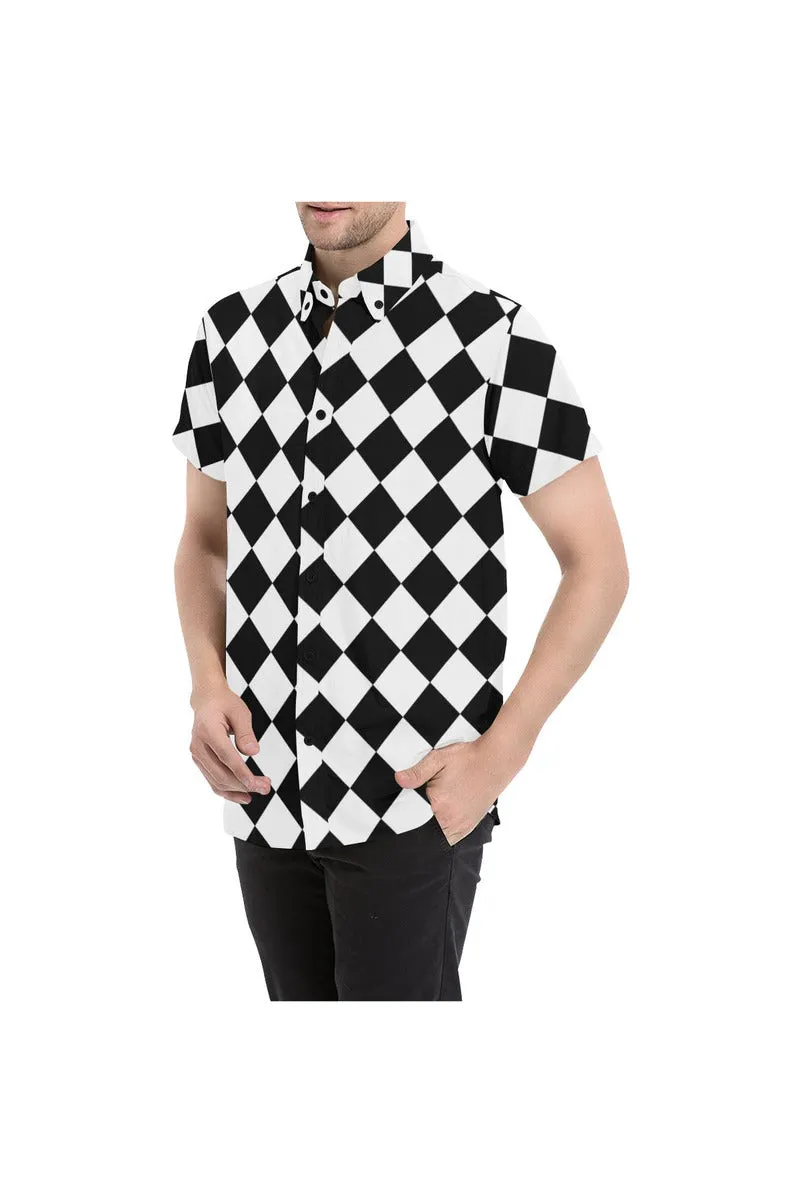 Harlequin Men's All Over Print Short Sleeve Shirt