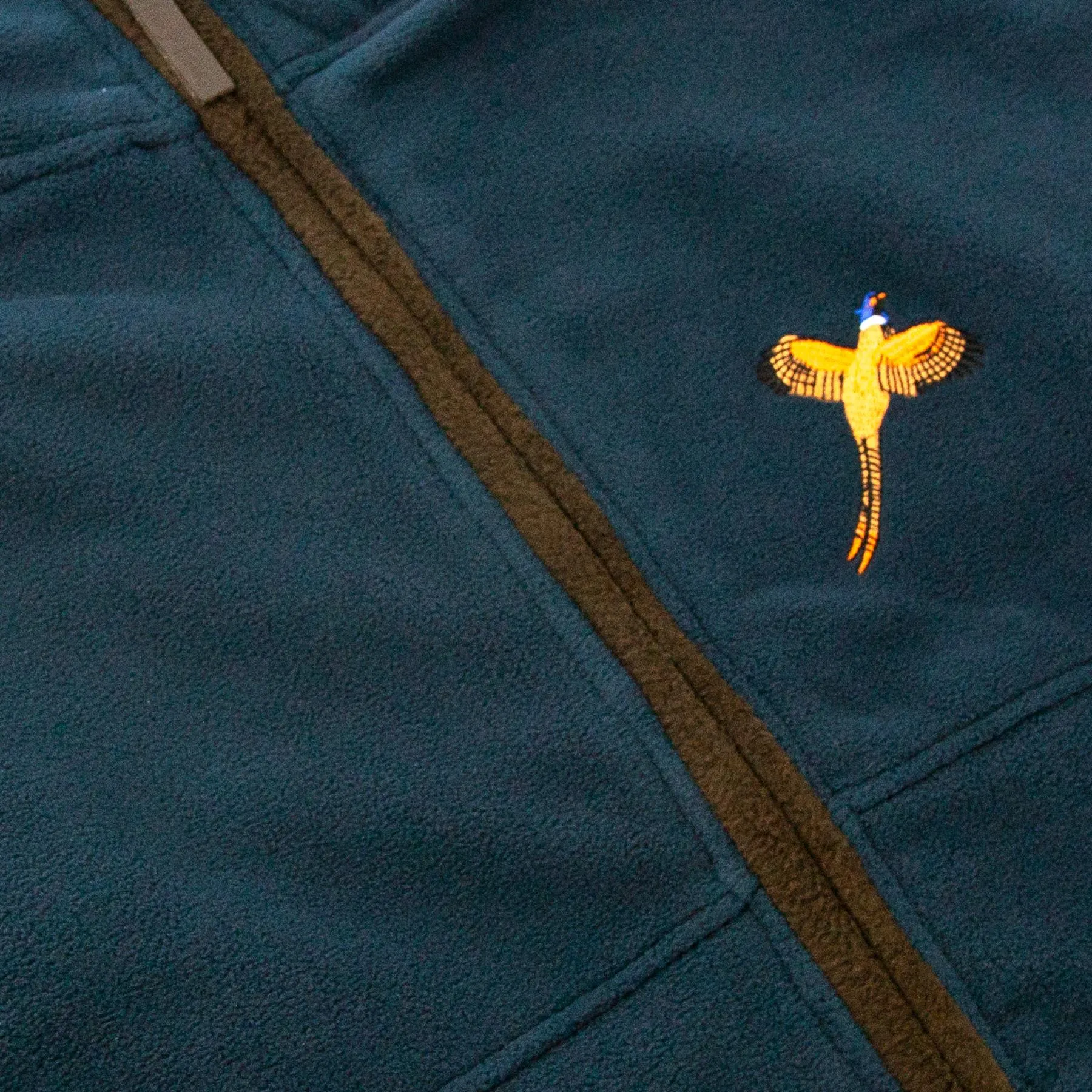 Hazy Blue Liston Mens Full Zip Fleece Jacket