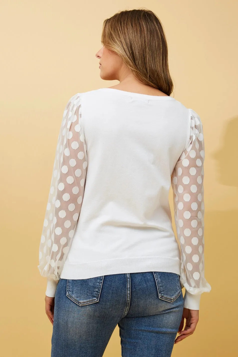 HENRIETTA POLKA DOT KNIT JUMPER