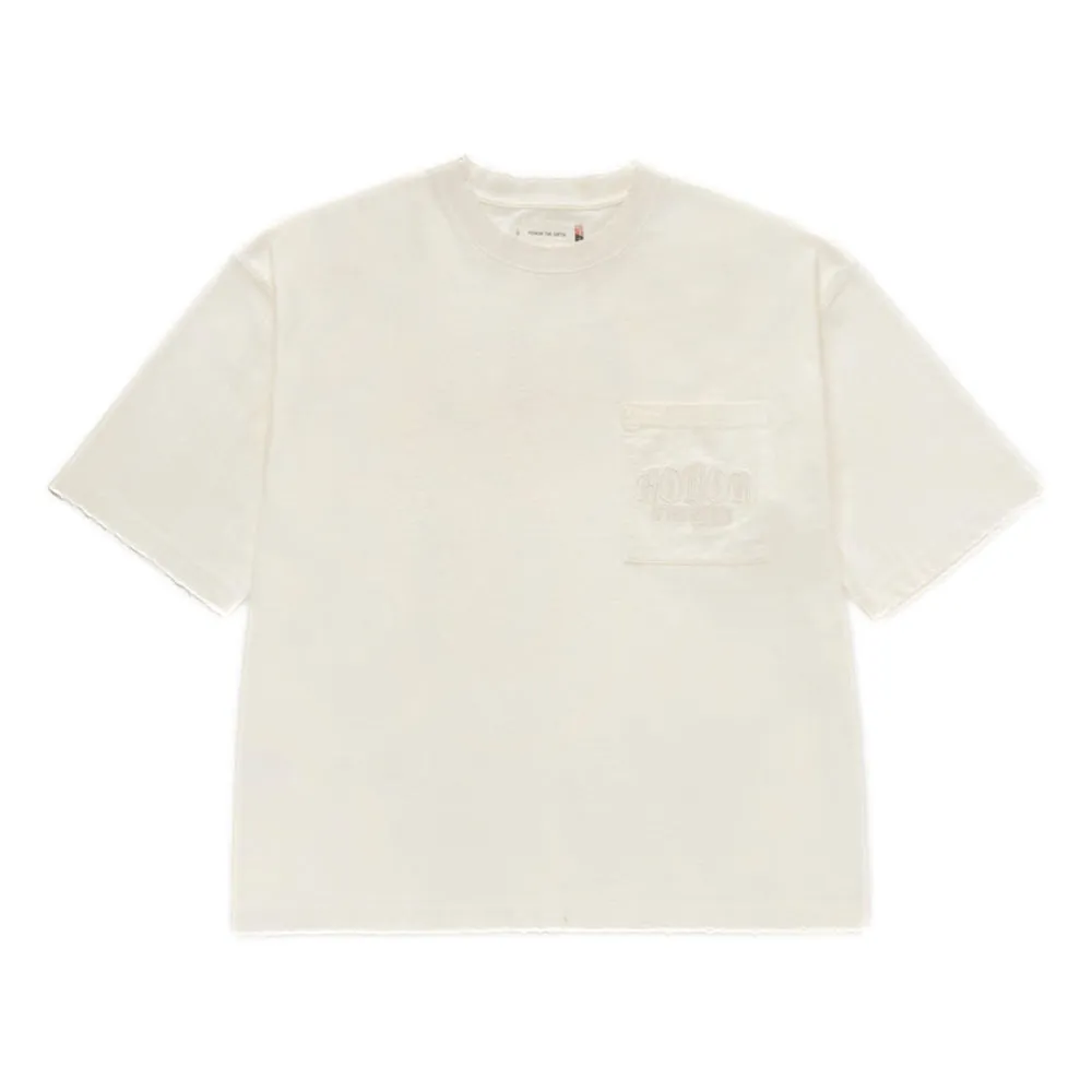 HONOR THE GIFT EMBROIDERED POCKET TEE-BONE