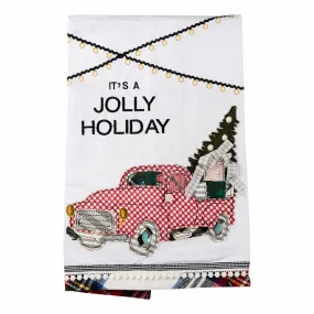 Jolly Holiday Truck Tea Towel