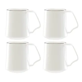 Kbenstyle II 4-Piece Porcelain Mug Set