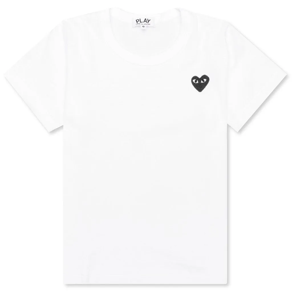 Kid's Black Emblem T-Shirt - White