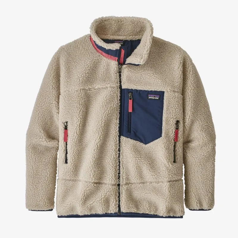 Kid's Patagonia | Retro-X Fleece Jacket | Natural with Stone Blue