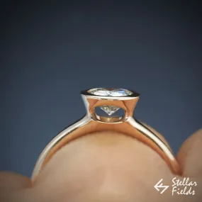 Lab Diamond Bezel Engagement Ring