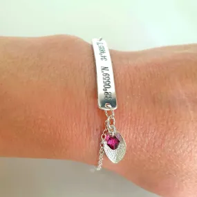 Latitude Longitude Bracelet - Personalized Wife Gift