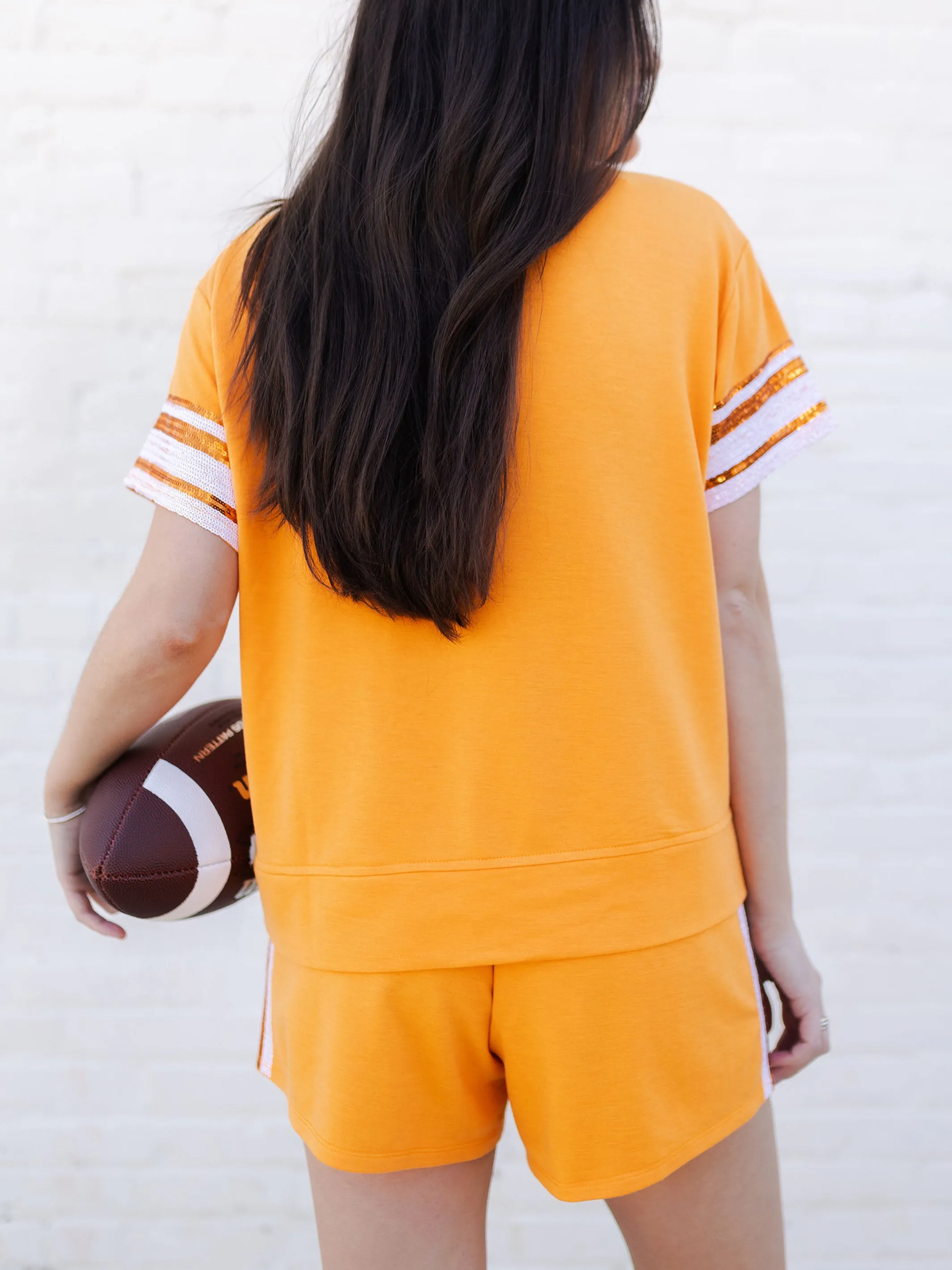 Lauren Shorts | Orange   White