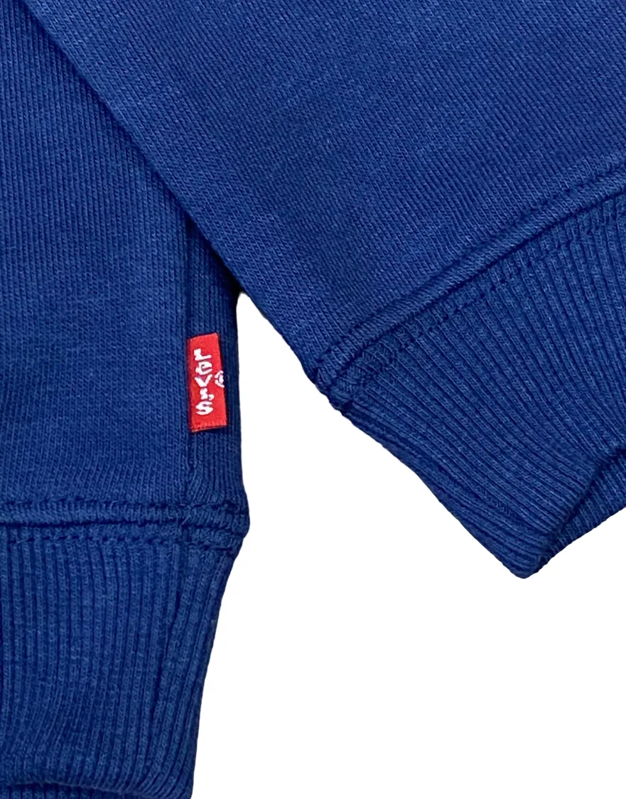 Levi's Kids Sweatshirt for children and boys with embroidered logo 9EH066-BCF academic blue