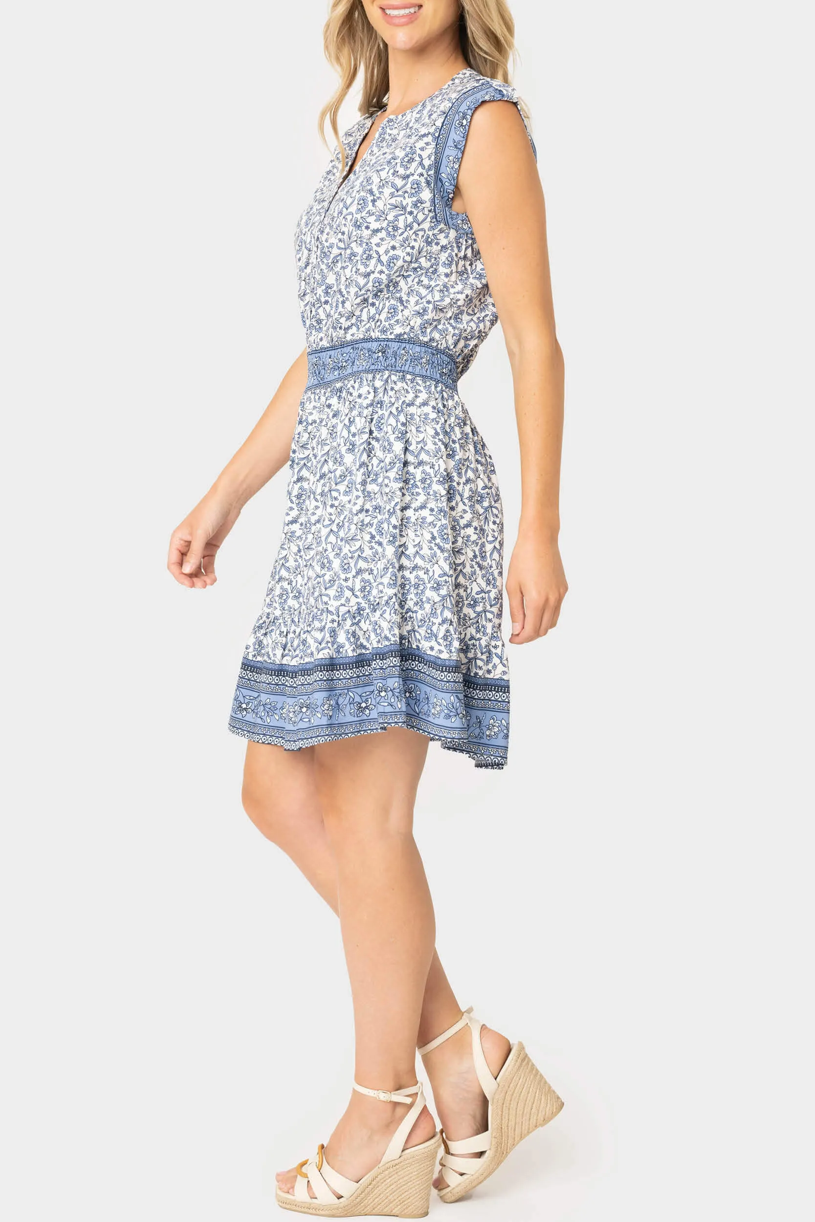 Lindsey Border Dress