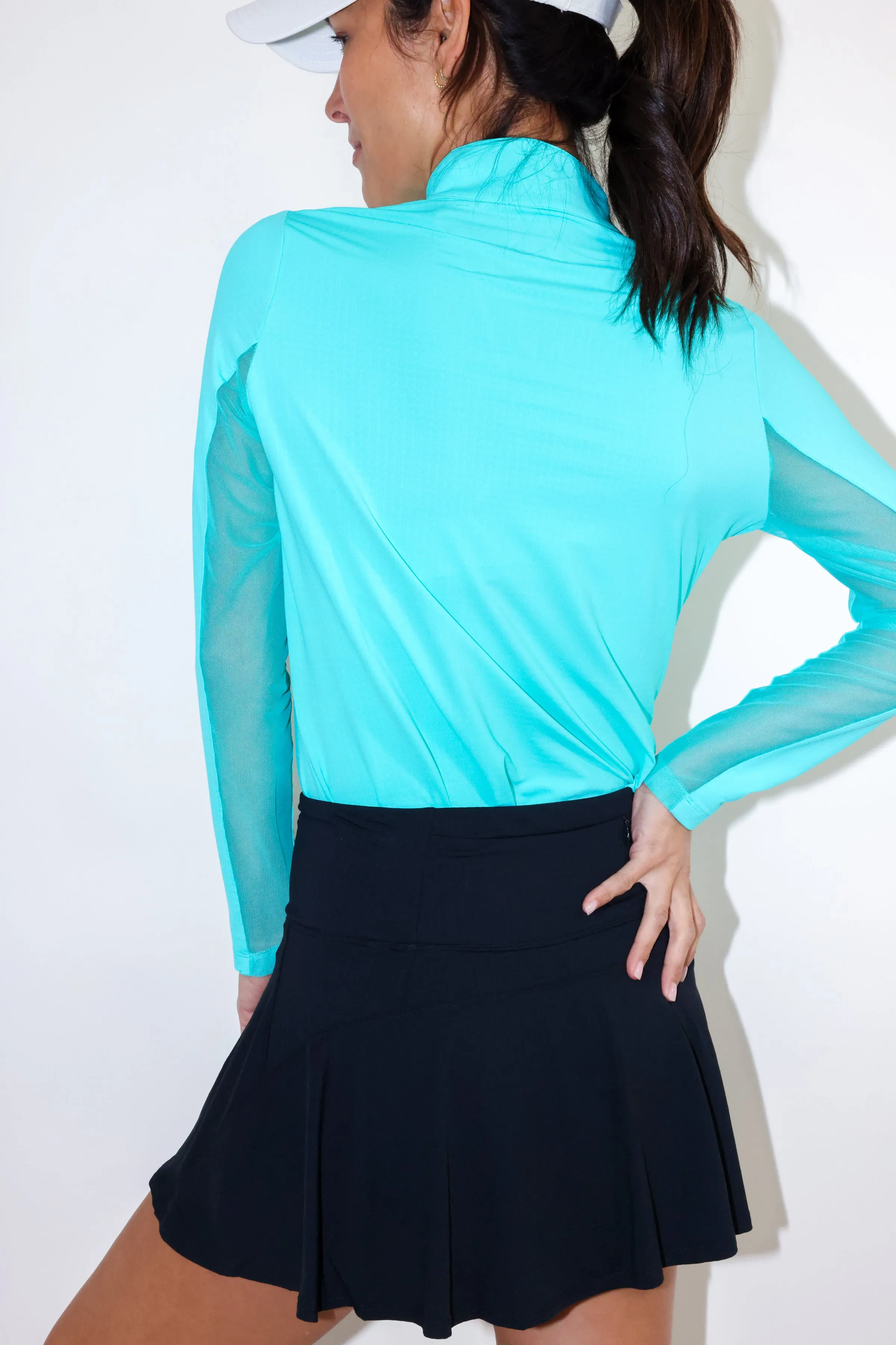 Long Sleeve Mock Neck Top