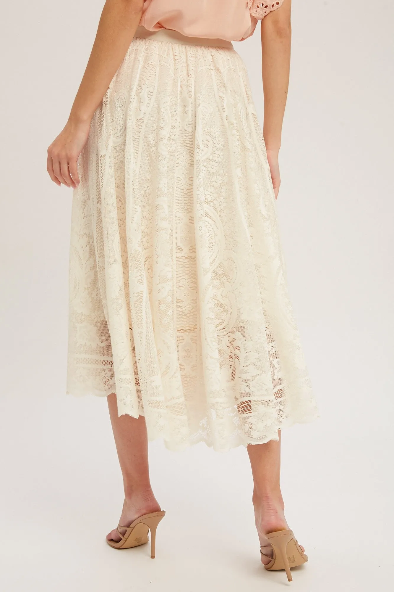 Lovely in Lace Midi Skirt