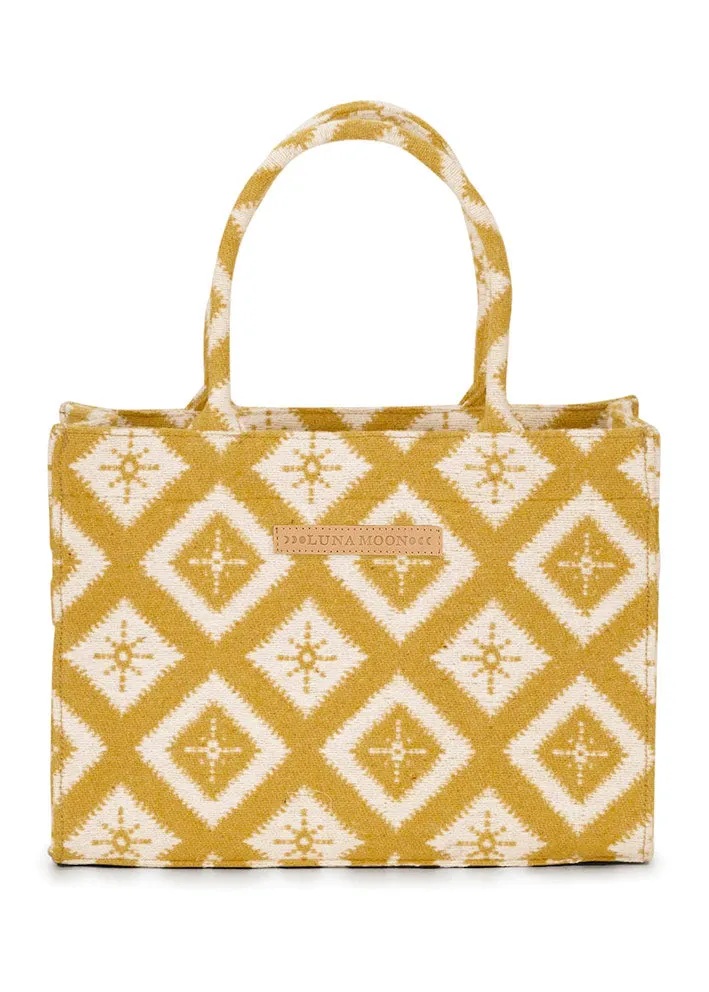 Luna Moon Rue Rivoli Mid Tote - Ochre Yellow