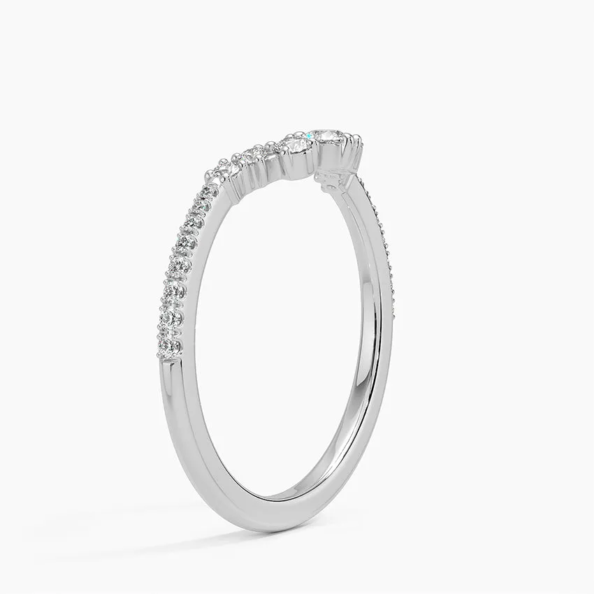 Luxe Aria Contoured Wedding Band Ring - LR106