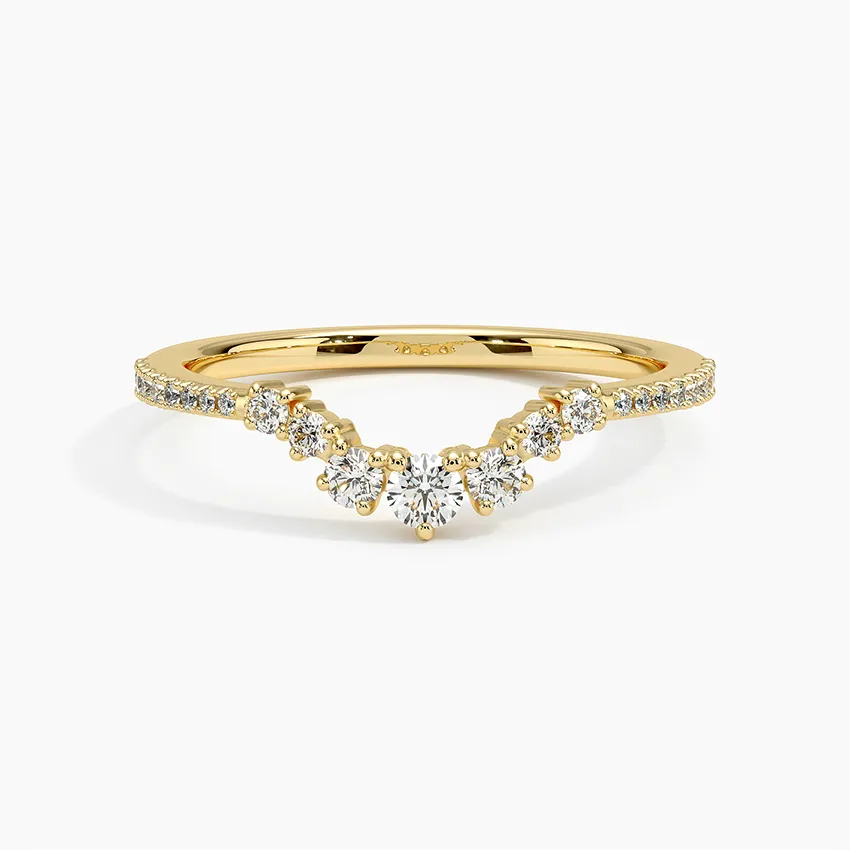 Luxe Aria Contoured Wedding Band Ring - LR106