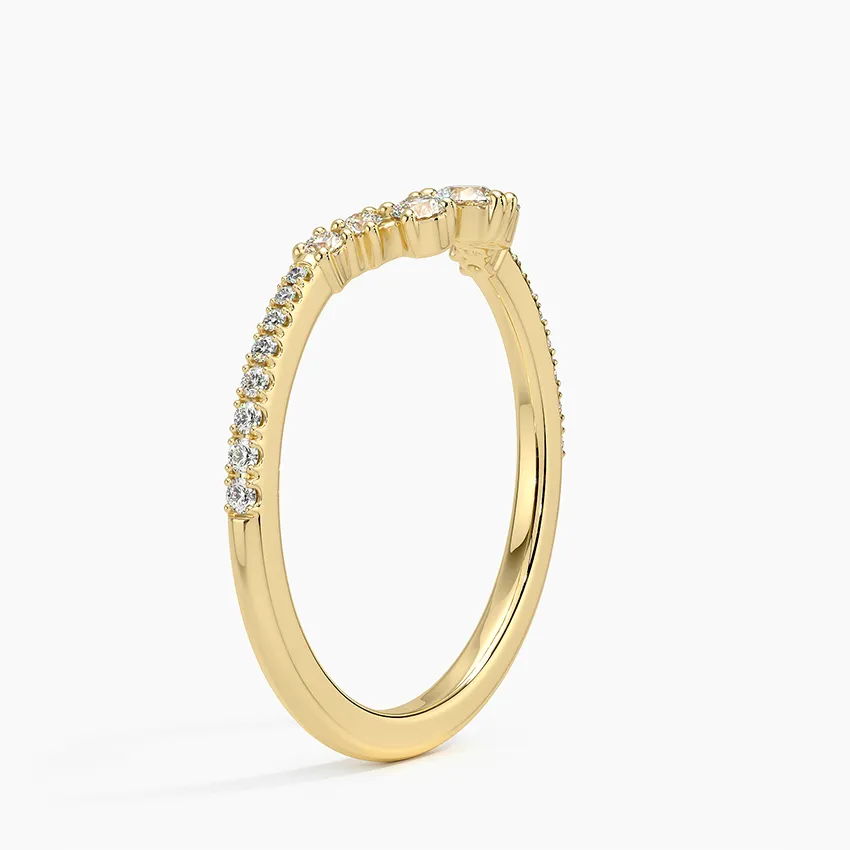 Luxe Aria Contoured Wedding Band Ring - LR106