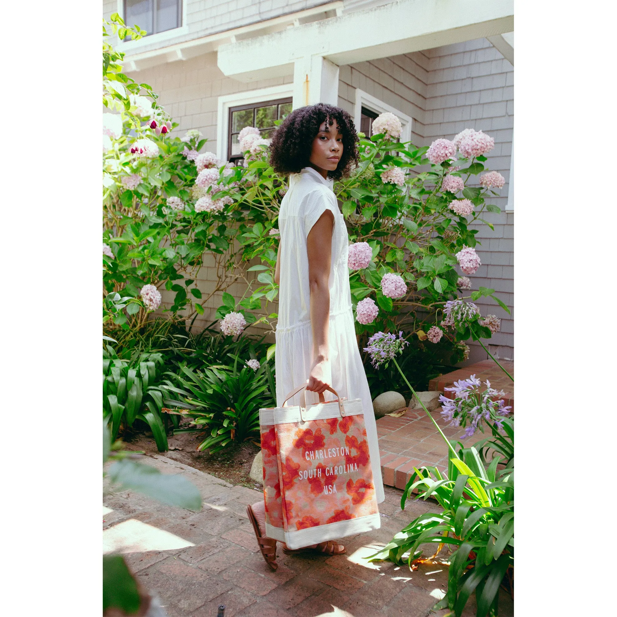 Market Bag in Bloom by Liesel Plambeck