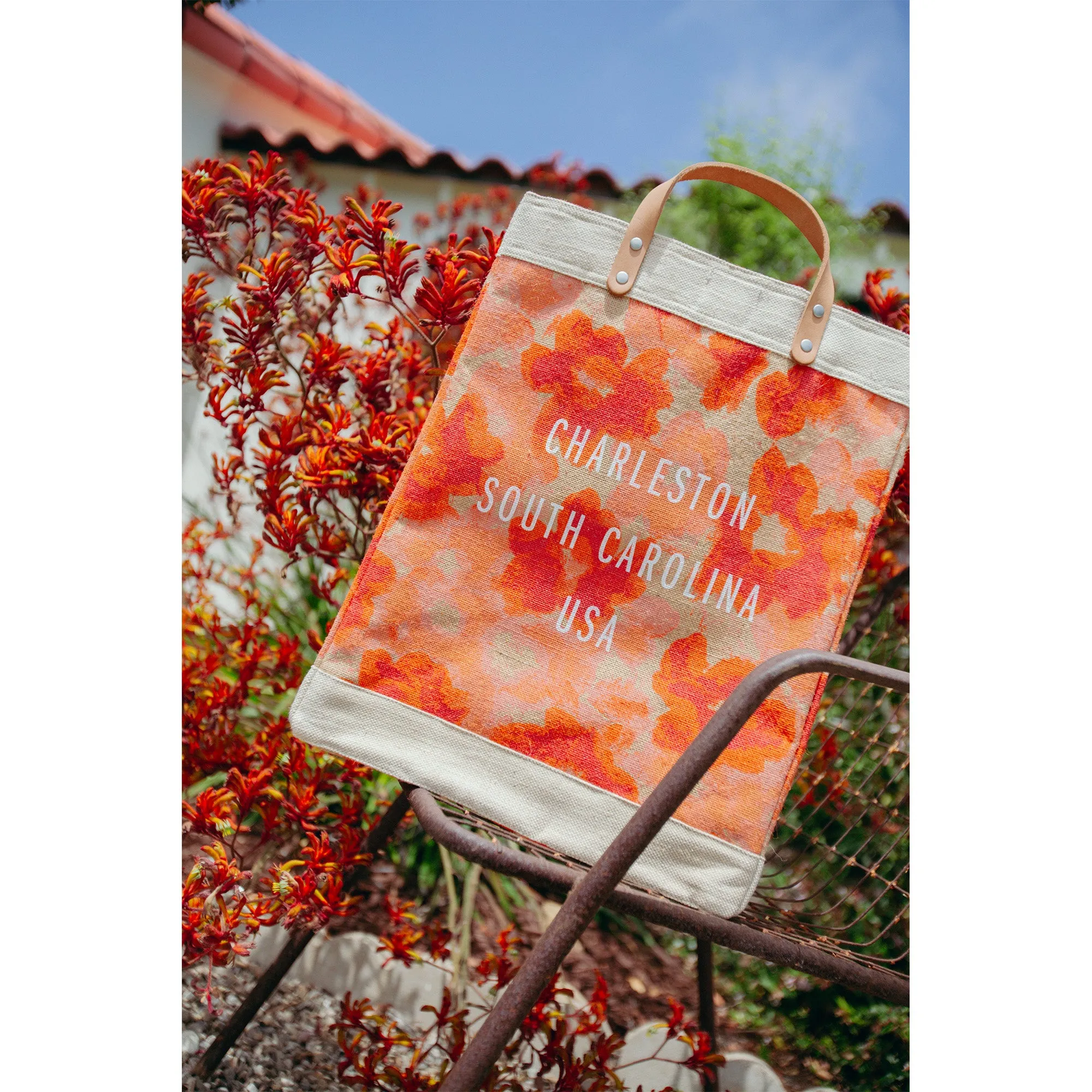 Market Bag in Bloom by Liesel Plambeck