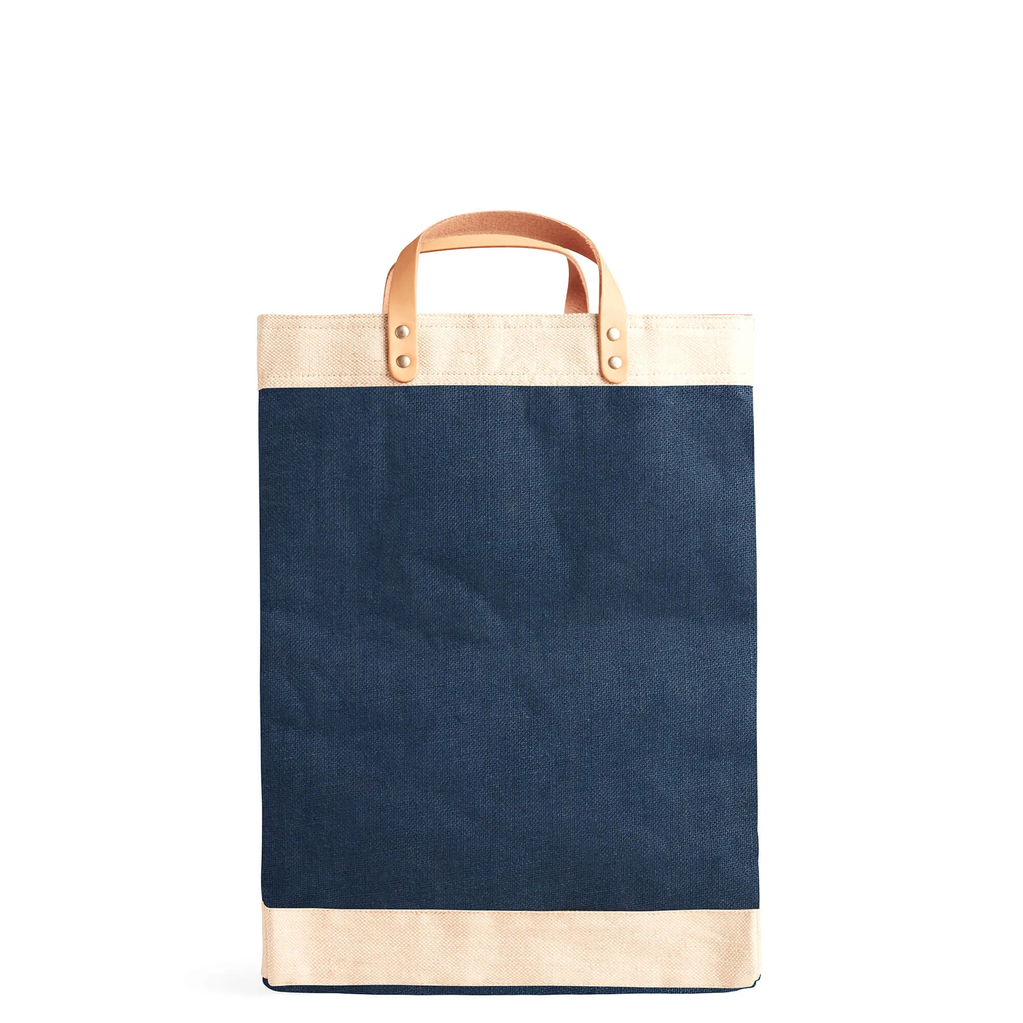 Market Bag in Navy with Monogram