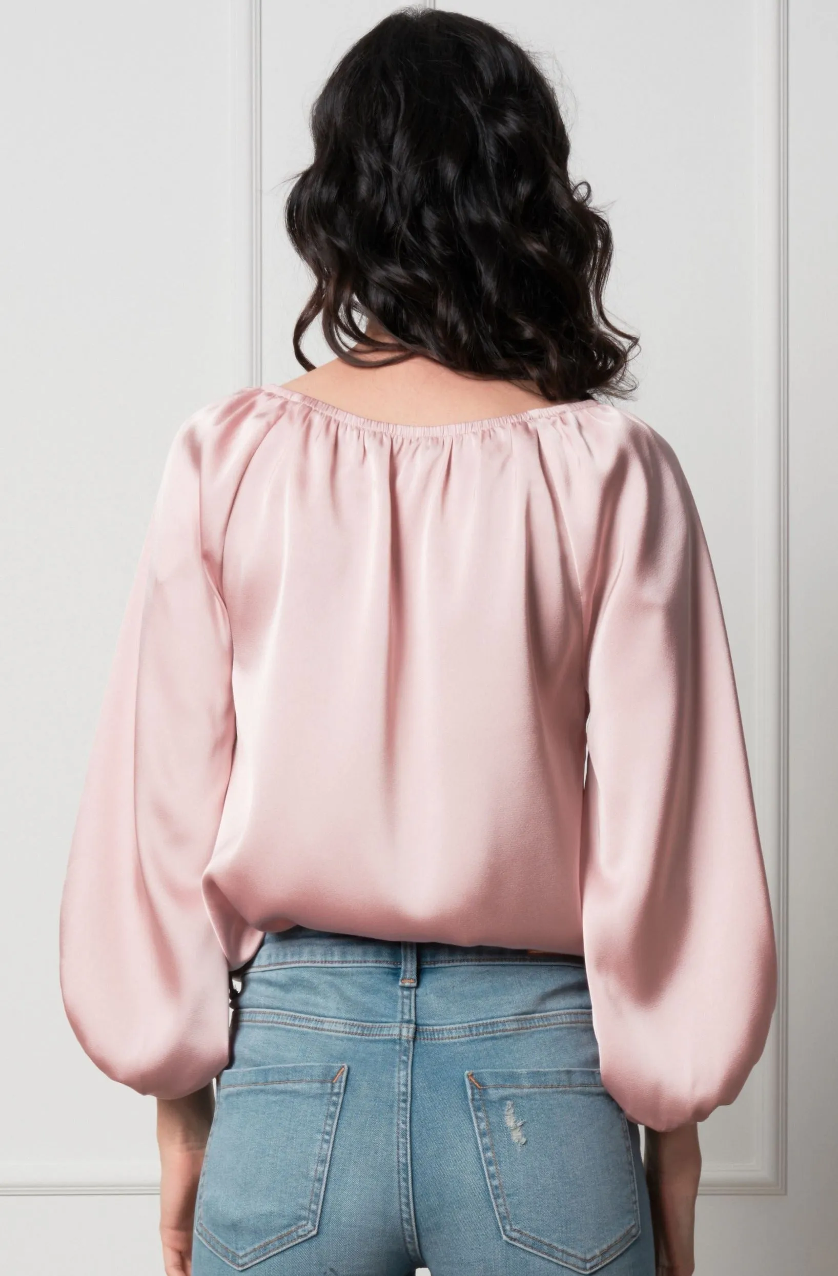 Maya Matte Satin Blouse