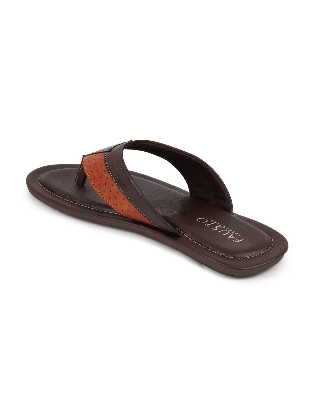 Men Brown Indoor & Outdoor Slippers