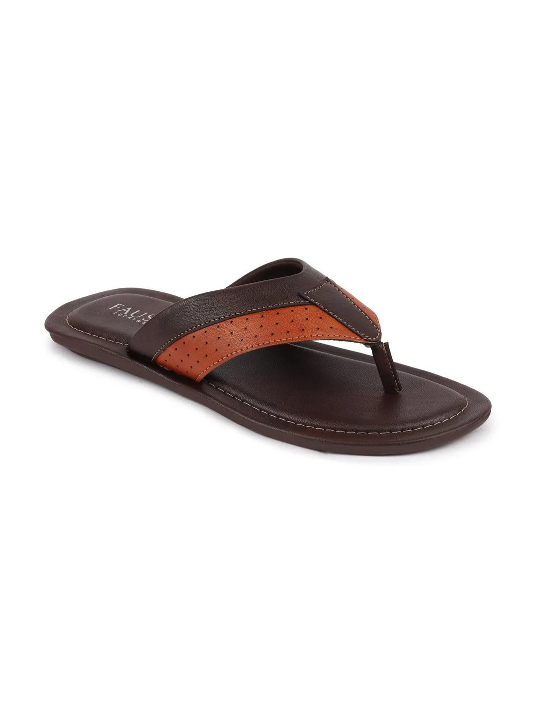 Men Brown Indoor & Outdoor Slippers