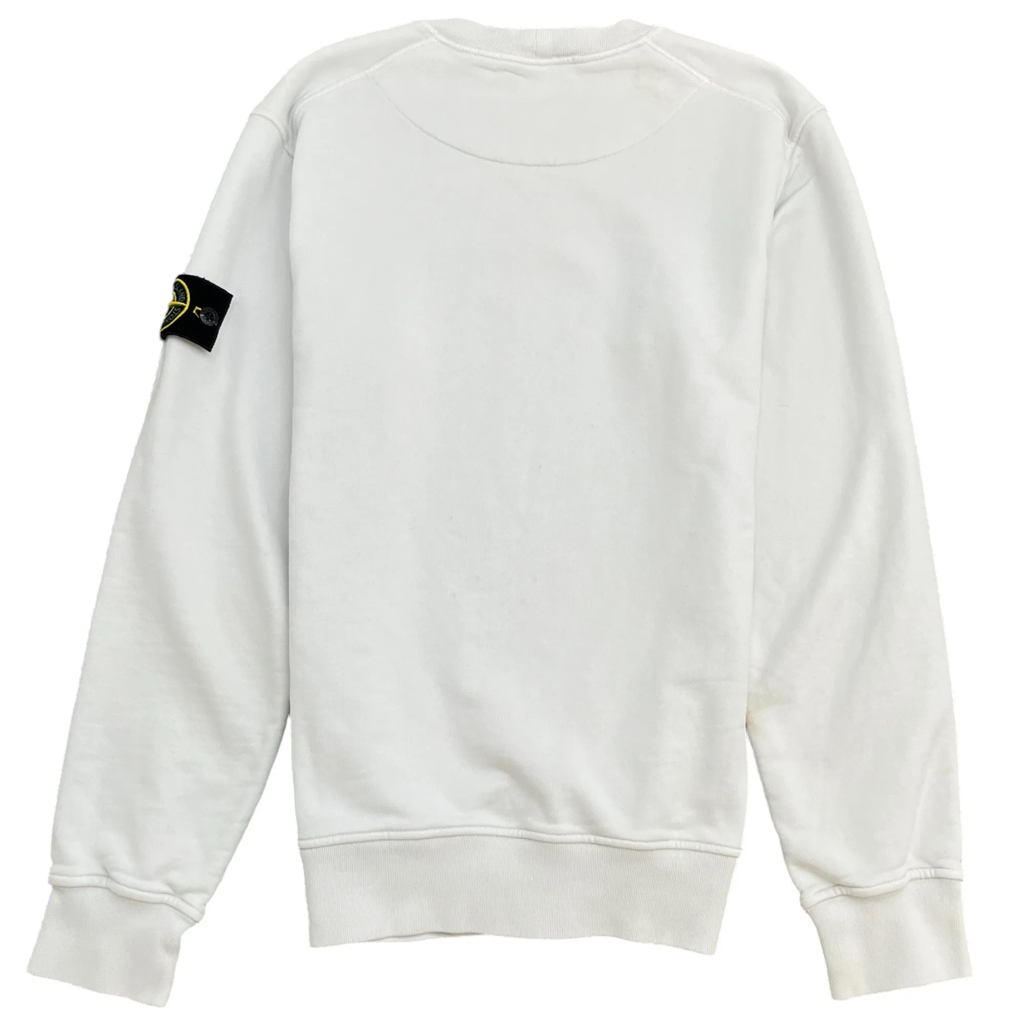 Men's Applique Logo Sweatshirt White Size M